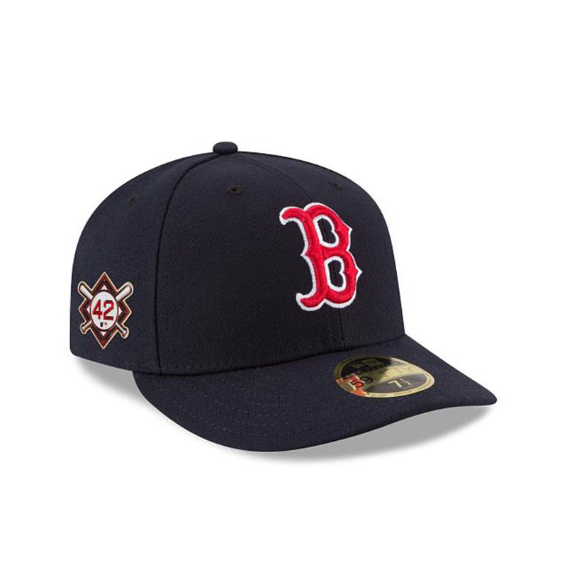 MLB Boston Red Sox Jackie Robinson Day Low Profile 59Fifty Fitted (EII9408) - Blue New Era Caps